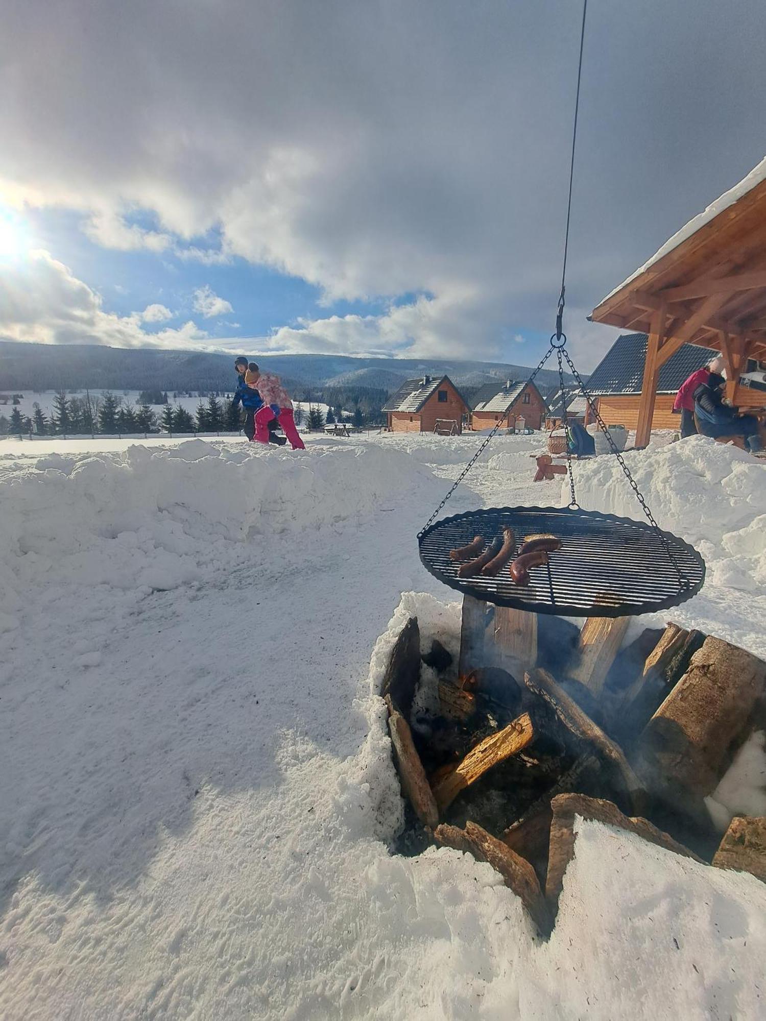 Osada Orlica Klimatyczne Domki Z Widokiem Na Gory I Termalnym Spa Sauna Jacuzzi 4 Km Od Zieleniec Ski Arena Lasowka Zewnętrze zdjęcie